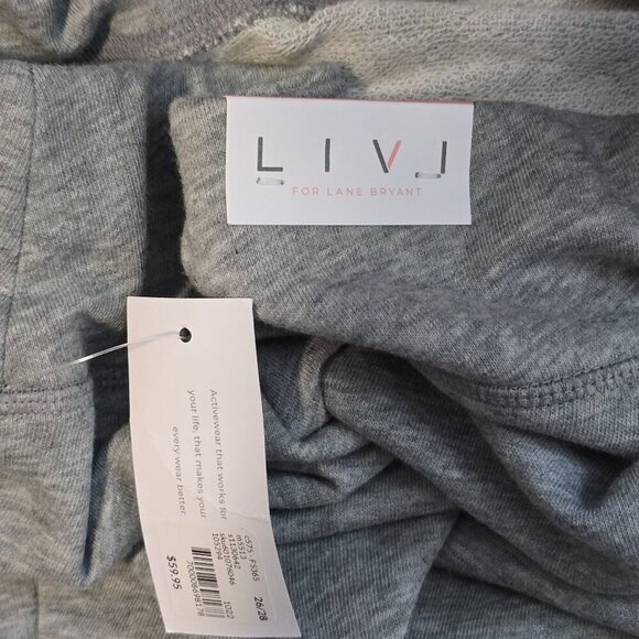 Lane Bryant Gray Livi‎ Active Flare Leg Pants Size 26/28 - Picture 6 of 7
